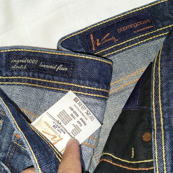 Citizens of Humanity Ingrid Stretch Low Rise Flare Crop jeans Raw Hem Size 28 - Picture 16 of 16